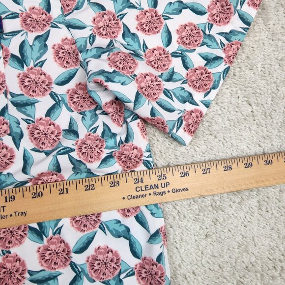 William Murray Polo Shirt Size Extra Large White XL Golf Floral Flowers USA ATX - Picture 4 of 6